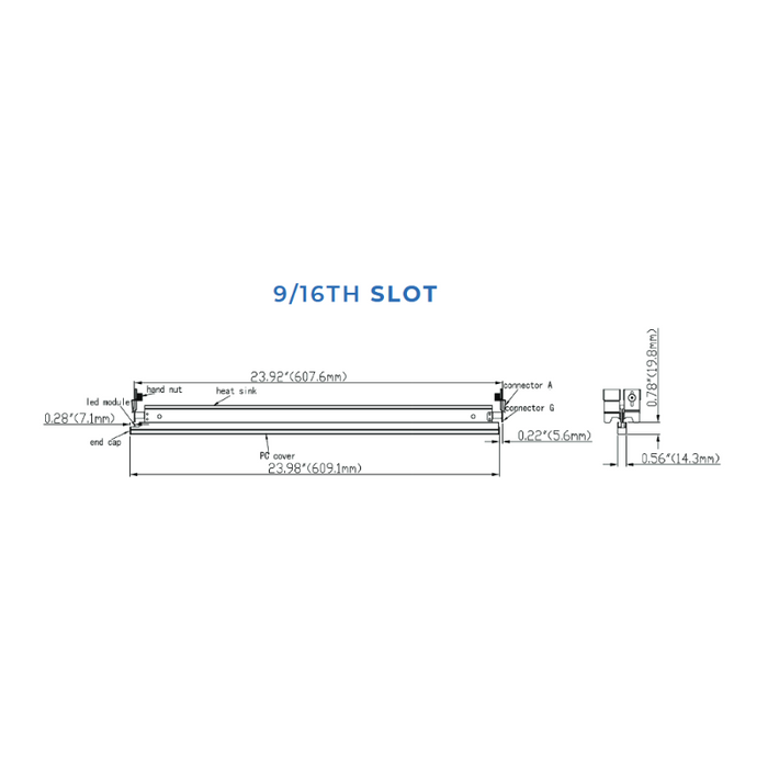 VONN VTG2916SL 2-ft T-Grid LED Recessed Linear Light