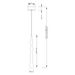 VONN VMP24510 Polaris 1-lt 3" Integrated LED Pendant