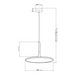 VONN VMC31820 Salm 1-lt 24" LED Chandelier