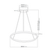 VONN VMC34911 Tania 1-lt 39" LED Chandelier