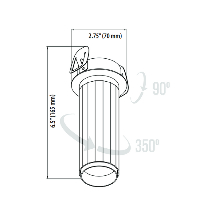 VONN VMDL004101A008 3" 8W ORBIT LED Adjustable Flush Mounted Spotlight