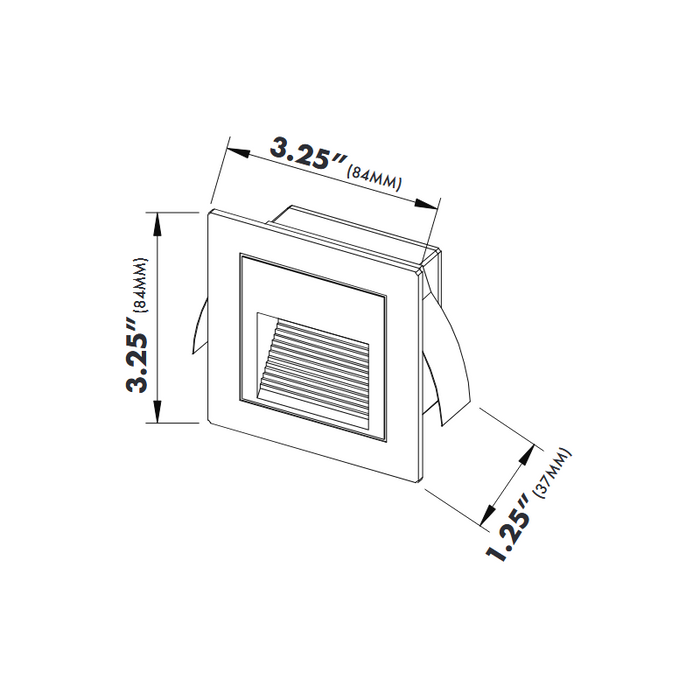 VONN VOS54478 1W 12V Integrated LED Step Light