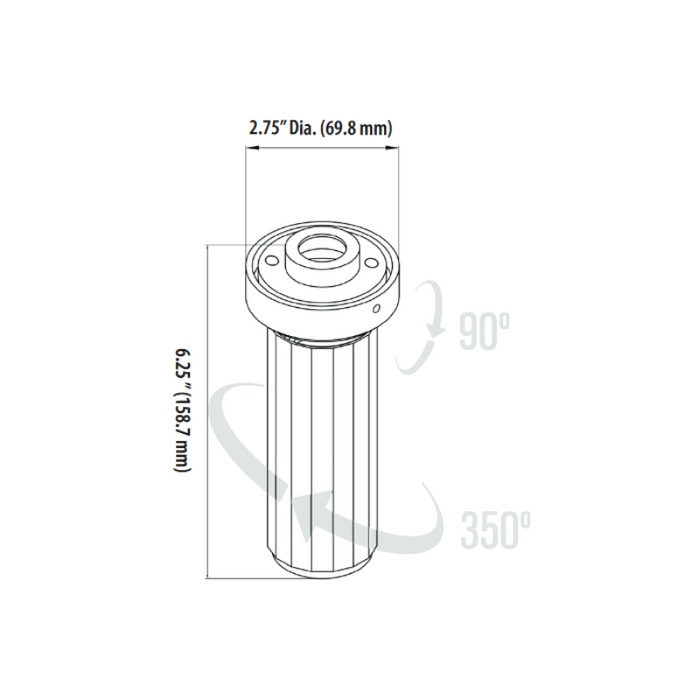 VONN VMCL004101A008 3" 8W ORBIT LED Surface Mounted Adjustable Spotlight