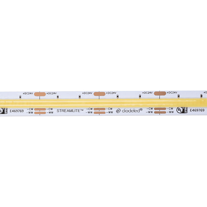 Diode LED Streamlite 24V Tunable White Diffused LED Linear Light 16.4 ft