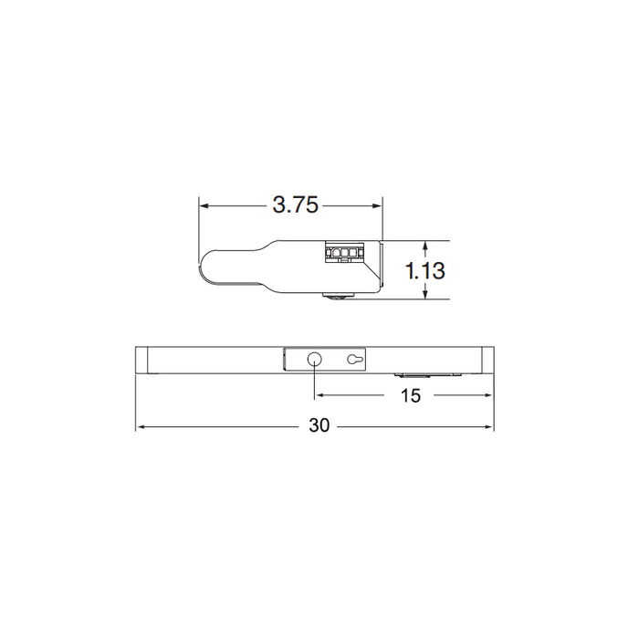 Juno UPLD 30IN SWW4 30" LED Swivel Undercabinet, 3CCT Selectable