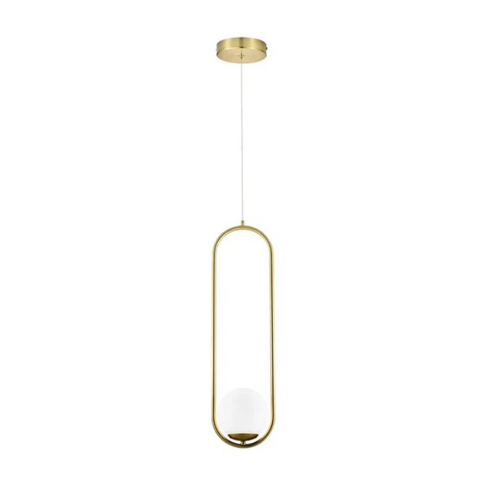 VONN VCP2105 Capri 1-lt 7" LED Pendant - Antique Brass