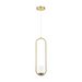 VONN VCP2105 Capri 1-lt 7" LED Pendant - Antique Brass