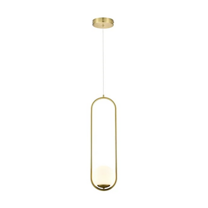 VONN VCP2105 Capri 1-lt 7" LED Pendant - Antique Brass