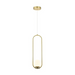 VONN VCP2105 Capri 1-lt 7" LED Pendant - Antique Brass