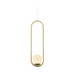 VONN VCP2105 Capri 1-lt 7" LED Pendant - Antique Brass