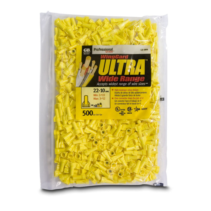 Gardner Bender 13-084 WingGard ULTRA, Yellow (500/Bag)