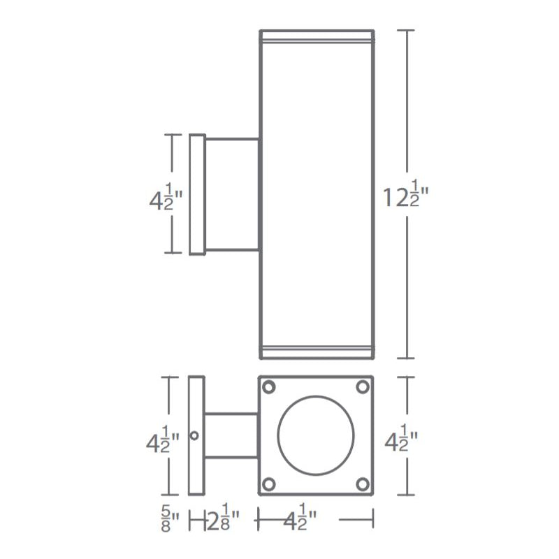 WAC DC-WD05-CC Cube Architectural 5