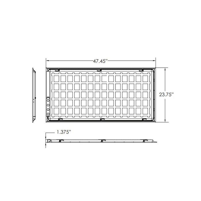 Energetic E2BPL4 2x4 40W LED Back-Lit Flat Panel, 4000K