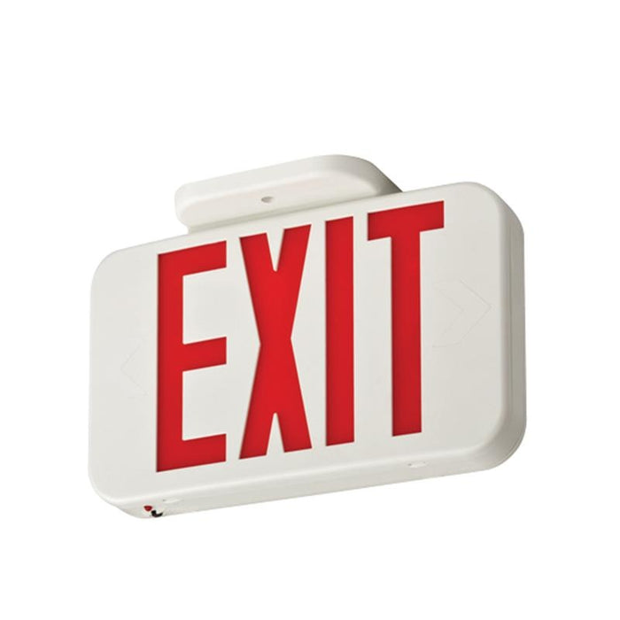 Lithonia Contractor Select EXR LED Exit Sign with Battery Back-up - Red Letters