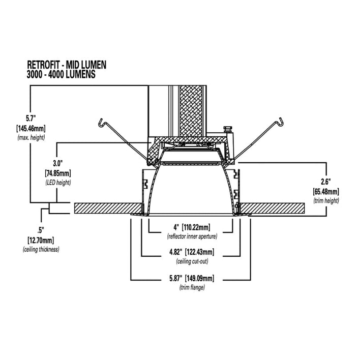 Halo Commercial 42R 4" Retrofit Conical Reflector