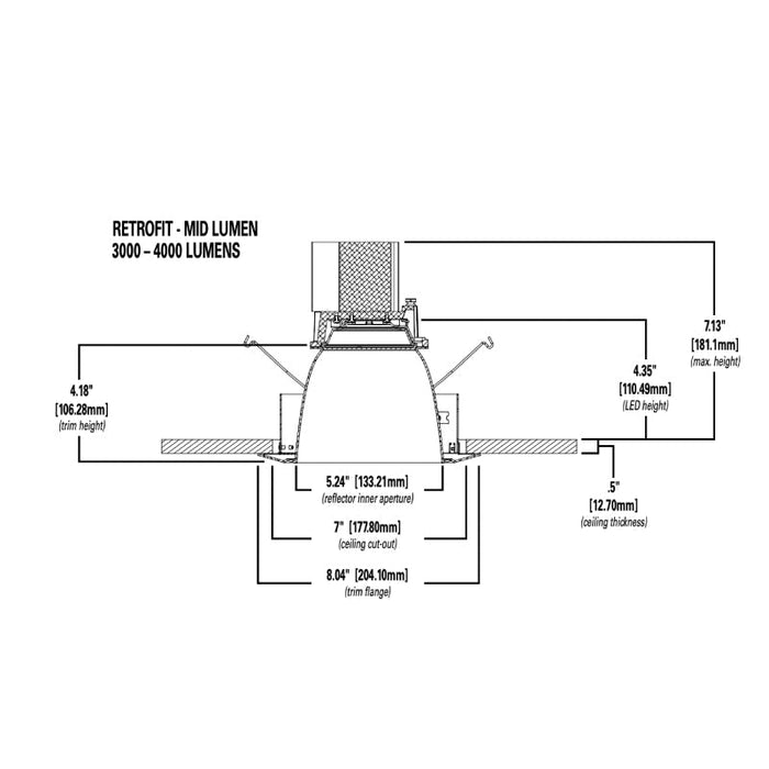 Halo Commercial 62R 6" Retrofit Conical Reflector